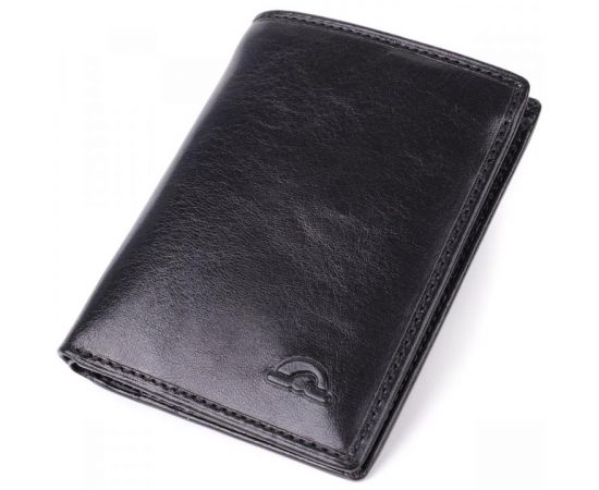 Придбати Небольшой бумажник для мужчин из глянцевой натуральной кожи Tony Perotti 20898_1 (3549 nero) Черный, image , характеристики, відгуки