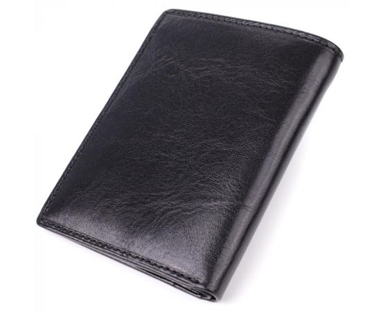 Придбати Небольшой бумажник для мужчин из глянцевой натуральной кожи Tony Perotti 20898_1 (3549 nero) Черный, image , зображення 2, характеристики, відгуки