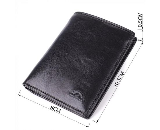 Придбати Небольшой бумажник для мужчин из глянцевой натуральной кожи Tony Perotti 20898_1 (3549 nero) Черный, image , зображення 3, характеристики, відгуки