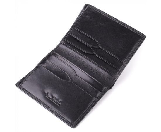 Придбати Небольшой бумажник для мужчин из глянцевой натуральной кожи Tony Perotti 20898_1 (3549 nero) Черный, image , зображення 5, характеристики, відгуки