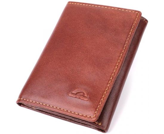 Придбати Компактный бумажник для мужчин из глянцевой натуральной кожи Tony Perotti 20900_1 (3810 moro) Коричневый, image , характеристики, відгуки
