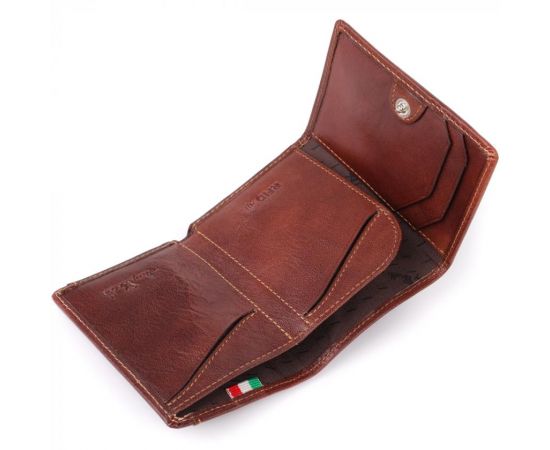 Придбати Компактный бумажник для мужчин из глянцевой натуральной кожи Tony Perotti 20900_1 (3810 moro) Коричневый, image , зображення 6, характеристики, відгуки