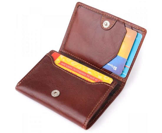 Придбати Компактный бумажник для мужчин из глянцевой натуральной кожи Tony Perotti 20900_1 (3810 moro) Коричневый, image , зображення 7, характеристики, відгуки