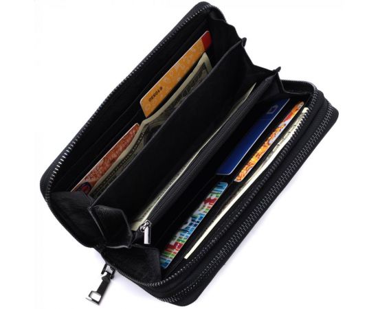 Купить Стильный мужской клатч на два отделения из натуральной кожи ST Leather 22700 Черный, фото , изображение 9, характеристики, отзывы