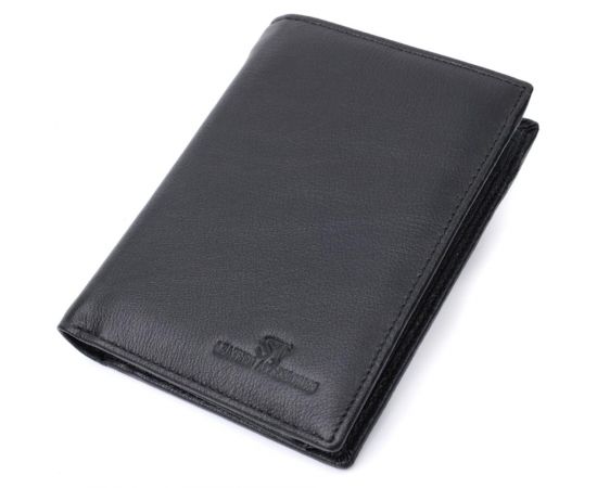 Купить Вертикальное мужское портмоне из натуральной кожи ST Leather 22733 Черный, фото , характеристики, отзывы