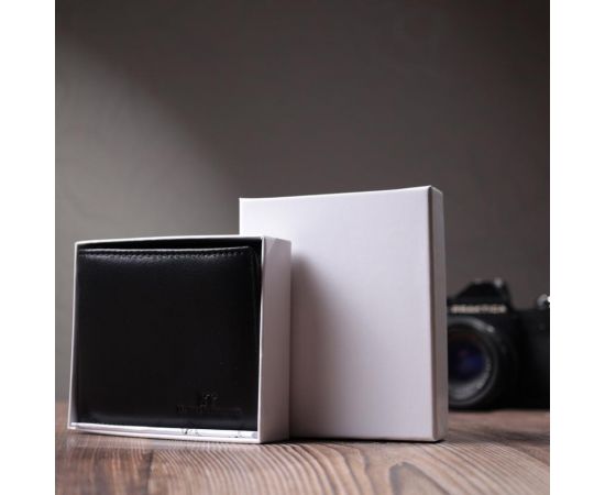 Купить Мужское портмоне из натуральной кожи ST Leather 22734 Черный, фото , изображение 11, характеристики, отзывы