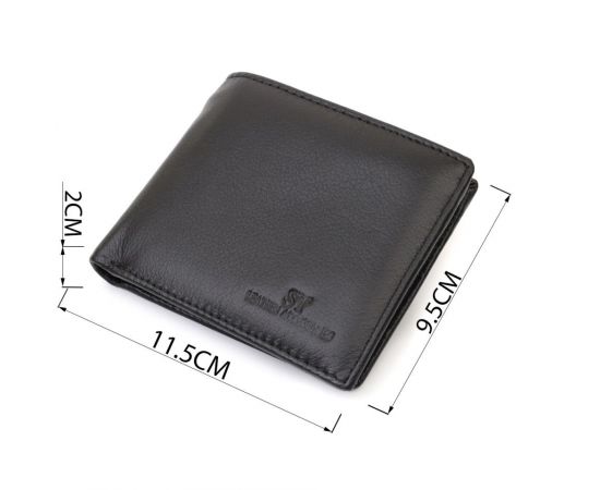 Купить Мужское портмоне из натуральной кожи ST Leather 22734 Черный, фото , изображение 3, характеристики, отзывы