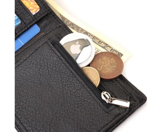 Купить Мужское портмоне из натуральной кожи ST Leather 22734 Черный, фото , изображение 8, характеристики, отзывы