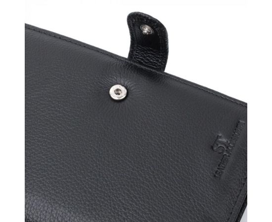 Купить Универсальный мужской бумажник для денег и документов из натуральной кожи ST Leather 22735 Черный, фото , изображение 5, характеристики, отзывы