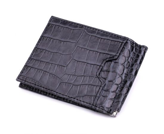 Купить Практичный мужской кошелек-зажим из натуральной кожи KARYA 22851 Серый, фото , изображение 2, характеристики, отзывы