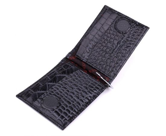 Купить Практичный мужской кошелек-зажим из натуральной кожи KARYA 22851 Серый, фото , изображение 6, характеристики, отзывы