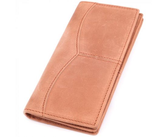 Купить Кошелек унисекс в винтажной натуральной коже 22853 Vintage Рыжий, фото , характеристики, отзывы