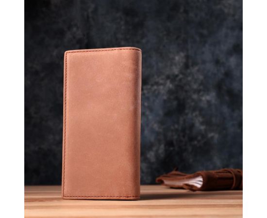 Купить Кошелек унисекс в винтажной натуральной коже 22853 Vintage Рыжий, фото , изображение 9, характеристики, отзывы
