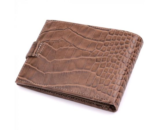 Купить Вместительный мужской кошелек из натуральной кожи KARYA 22854 Коричневый, фото , изображение 2, характеристики, отзывы