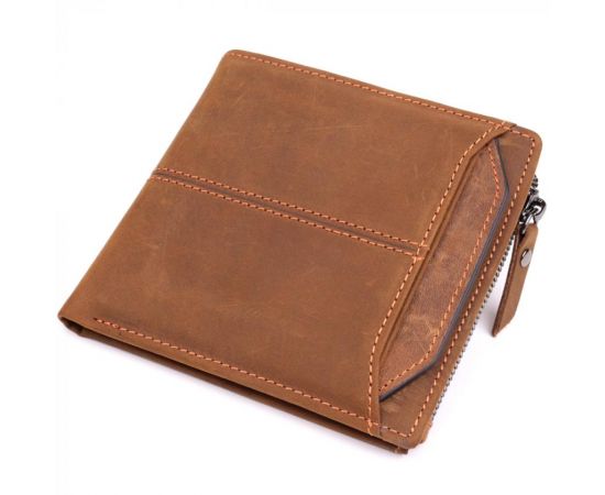 Купить Практичный кошелек для мужчин из натуральной кожи 22856 Vintage Коричневый, фото , характеристики, отзывы