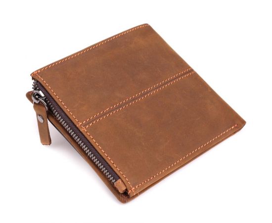 Купить Практичный кошелек для мужчин из натуральной кожи 22856 Vintage Коричневый, фото , изображение 2, характеристики, отзывы