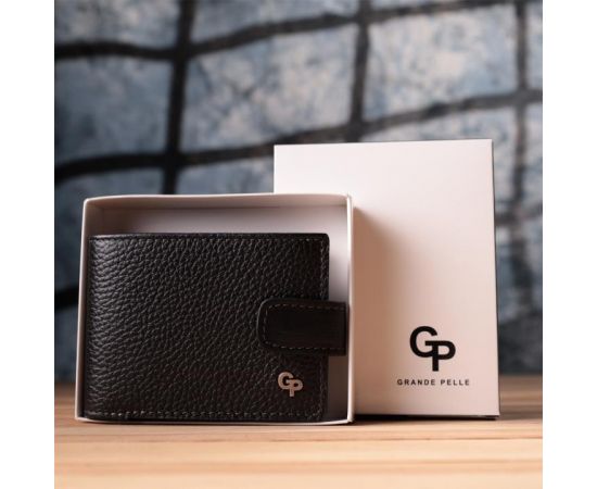 Купить Стильное портмоне из люксовой зернистой кожи флотар GRANDE PELLE 22875 Черный, фото , изображение 12, характеристики, отзывы