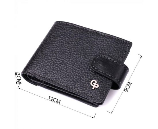 Купить Стильное портмоне из люксовой зернистой кожи флотар GRANDE PELLE 22875 Черный, фото , изображение 3, характеристики, отзывы