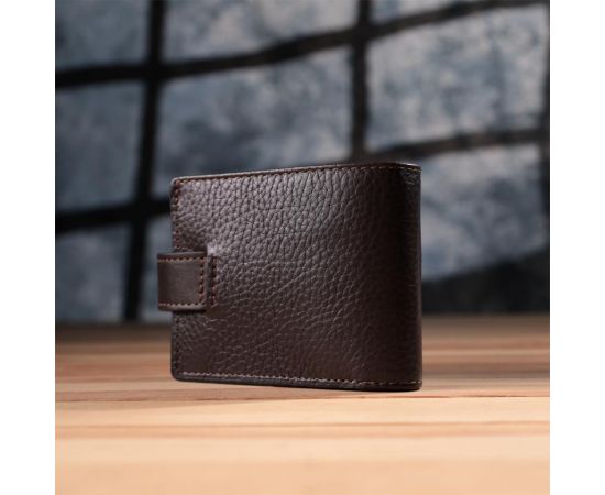 Купить Практичное портмоне из люксовой зернистой кожи флотар GRANDE PELLE 22876 Коричневый, фото , изображение 11, характеристики, отзывы