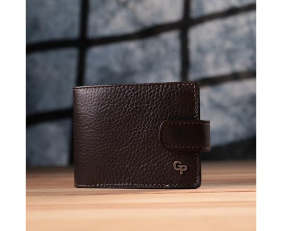 Купить Практичное портмоне из люксовой зернистой кожи флотар GRANDE PELLE 22876 Коричневый, фото , изображение 10, характеристики, отзывы