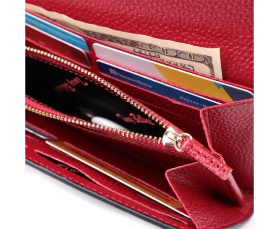 Купить Вместительное портмоне для женщин из натуральной кожи Tony Bellucci 22887 Черный, фото , изображение 8, характеристики, отзывы