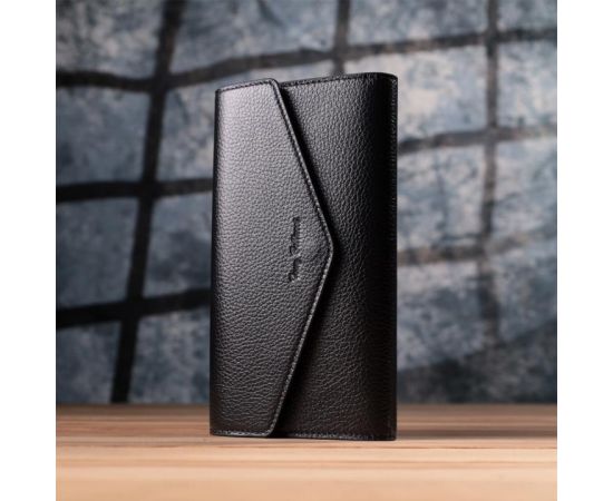 Купить Вместительное портмоне для женщин из натуральной кожи Tony Bellucci 22887 Черный, фото , изображение 9, характеристики, отзывы