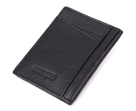 Придбати Мужской кошелек для карточек из натуральной кожи ST Leather 23091 Черный, image , зображення 2, характеристики, відгуки