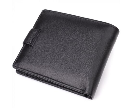 Купить Классический мужской бумажник горизонтального формата из натуральной кожи ST Leather 23094 Черный, фото , изображение 2, характеристики, отзывы