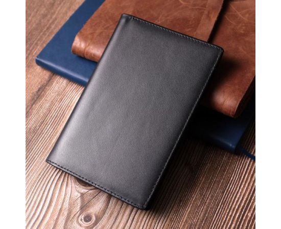 Купить Мужское портмоне без застежки из натуральной кожи Vintage sale_15036 Черный, фото , изображение 7, характеристики, отзывы