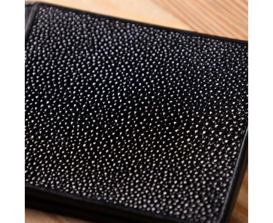 Купить Зажим для денег STINGRAY LEATHER 18293 из натуральной кожи морского ската Черный, фото , изображение 12, характеристики, отзывы