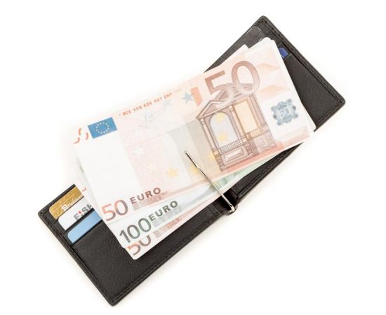 Купить Зажим для денег STINGRAY LEATHER 18293 из натуральной кожи морского ската Черный, фото , изображение 5, характеристики, отзывы