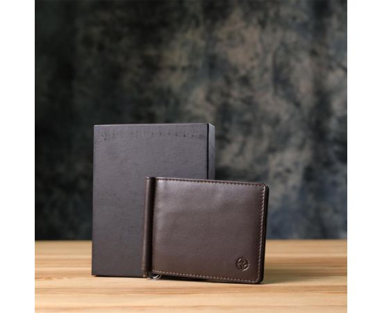 Купить Зажим для денег из мягкой натуральной кожи Tony Perotti 20847_1 (5000 moro) Коричневый, фото , изображение 11, характеристики, отзывы