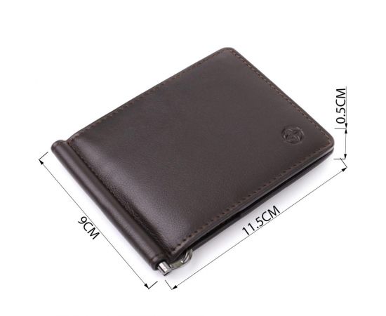 Купить Зажим для денег из мягкой натуральной кожи Tony Perotti 20847_1 (5000 moro) Коричневый, фото , изображение 3, характеристики, отзывы