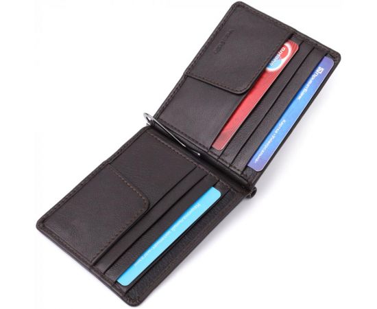 Купить Зажим для денег из мягкой натуральной кожи Tony Perotti 20847_1 (5000 moro) Коричневый, фото , изображение 7, характеристики, отзывы