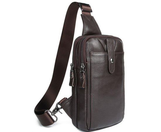 Купить Сумка мужская кожаная через плечо Vintage 14983 Коричневая, фото , изображение 2, характеристики, отзывы