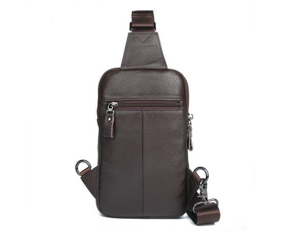 Купить Сумка мужская кожаная через плечо Vintage 14983 Коричневая, фото , изображение 7, характеристики, отзывы