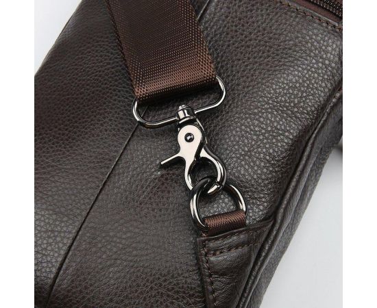 Купить Сумка мужская кожаная через плечо Vintage 14983 Коричневая, фото , изображение 8, характеристики, отзывы