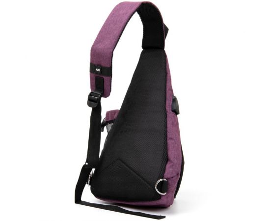 Купить Сумка унисекс через плечо смарт текстильная Vintage 20552 Малиновая, фото , изображение 2, характеристики, отзывы