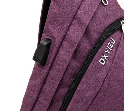 Купить Сумка унисекс через плечо смарт текстильная Vintage 20552 Малиновая, фото , изображение 4, характеристики, отзывы