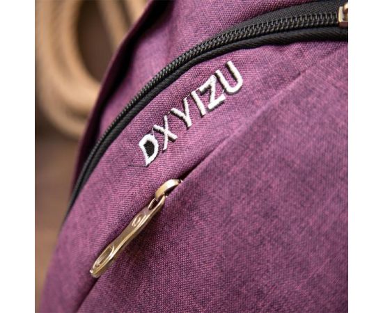 Купить Сумка унисекс через плечо смарт текстильная Vintage 20552 Малиновая, фото , изображение 8, характеристики, отзывы