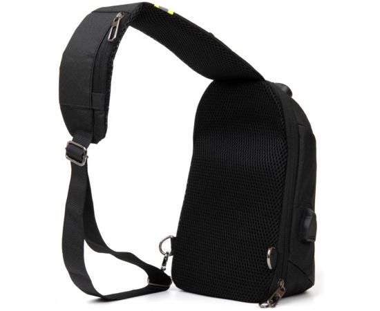 Купить Эргономичный рюкзак через плечо с кодовым замком текстильный Vintage 20553 Черный, фото , изображение 2, характеристики, отзывы