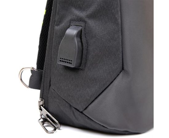 Купить Эргономичный рюкзак через плечо с кодовым замком текстильный Vintage 20553 Черный, фото , изображение 3, характеристики, отзывы