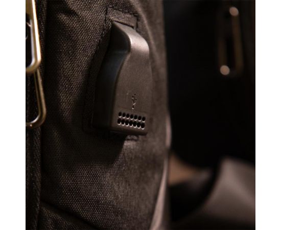 Купить Эргономичный рюкзак через плечо с кодовым замком текстильный Vintage 20553 Черный, фото , изображение 10, характеристики, отзывы