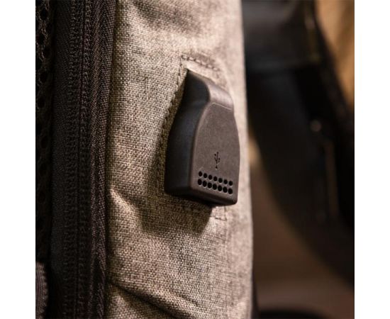 Купить Эргономичный рюкзак через плечо с кодовым замком текстильный Vintage 20554 Серый, фото , изображение 9, характеристики, отзывы