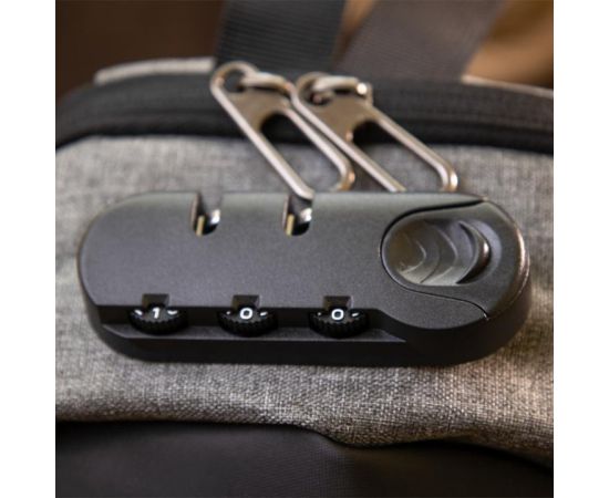 Купить Эргономичный рюкзак через плечо с кодовым замком текстильный Vintage 20554 Серый, фото , изображение 10, характеристики, отзывы