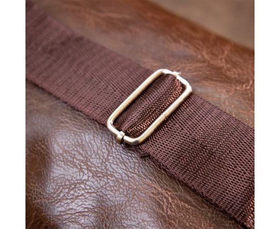 Купить Сумка через плечо на два отделения кожзам Vintage 20560 Темно-коричневая, фото , изображение 8, характеристики, отзывы