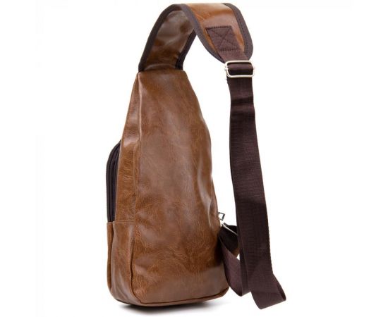 Купить Сумка через плечо на два отделения кожзам Vintage 20561 Светло-коричневая, фото , изображение 2, характеристики, отзывы