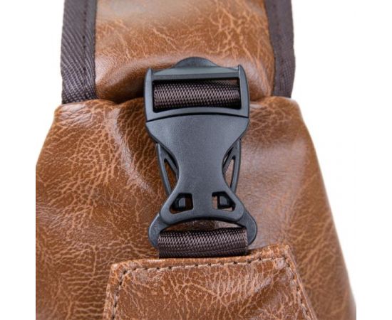 Купить Сумка через плечо на два отделения кожзам Vintage 20561 Светло-коричневая, фото , изображение 3, характеристики, отзывы