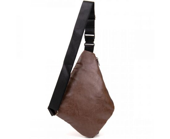 Купить Сумка слинг кожзам Vintage 20566 Темно-коричневая, фото , изображение 2, характеристики, отзывы