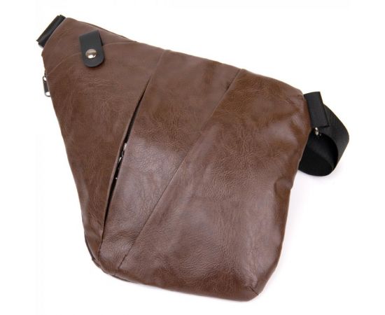 Купить Сумка слинг кожзам Vintage 20566 Темно-коричневая, фото , изображение 3, характеристики, отзывы